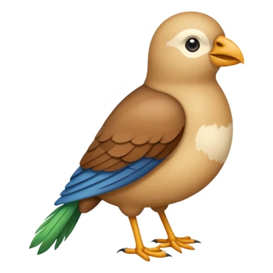 Crée un emoji de l'oiseau de la paille en queue, dans le style de cet emoji 𓆤 sticker