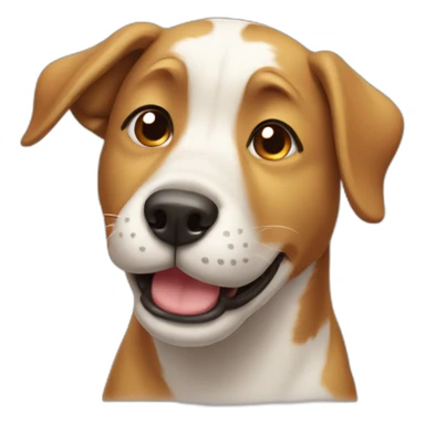Dog winking sticker