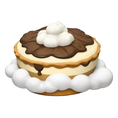 Banoffee pie cloud sticker