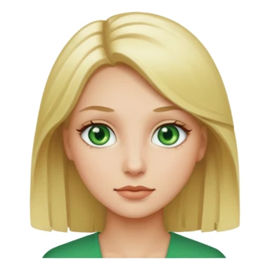 Sexy Queen Green eyes blonde Hair  sticker