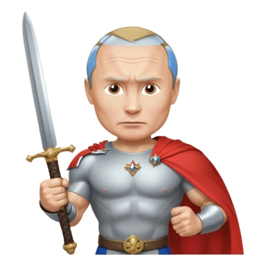 путин в силе шарж sticker