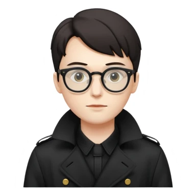 neo on glasses from matrix sticker