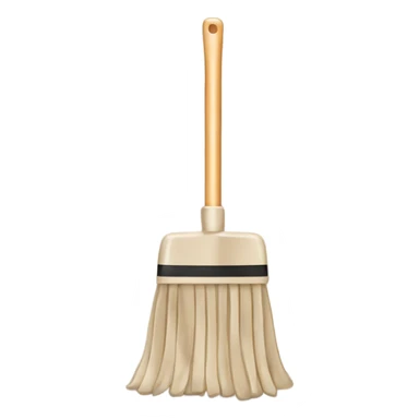 Flat mop beige  sticker