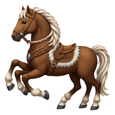 a viking horse sticker