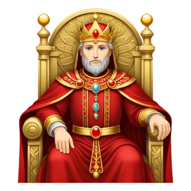 The emperor tarot card sticker