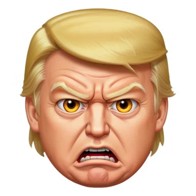 angry trump sticker