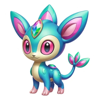 Colorful Exotic Azelf-Mezprit-Uxie-Meloetta-Vernid-Trico-Kirby-Fakémon-creature-hybrid sticker