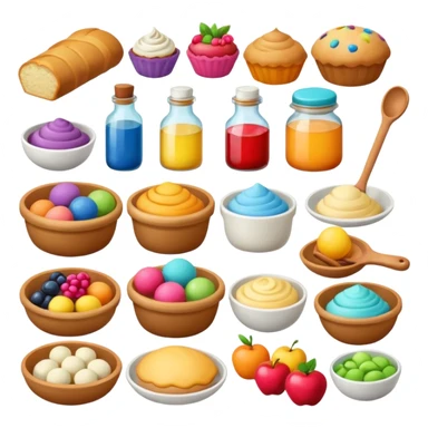 aethetic baking ingredients sticker