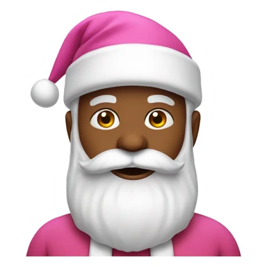 Pink Santa Claus sticker