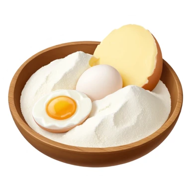 baking ingredients before preparation sticker