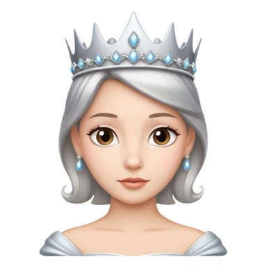 A gorgeous princess silver tiara  sticker
