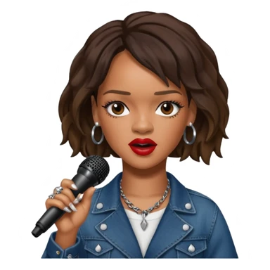 Rihanna singing sticker