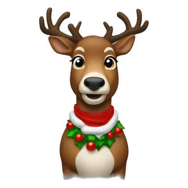 Christmas raindeer sticker