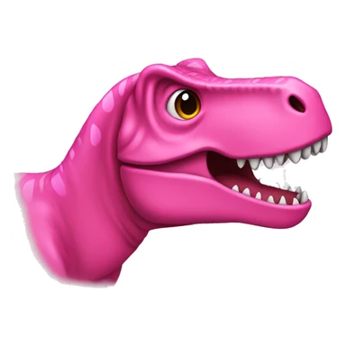 Pink t-rex sticker