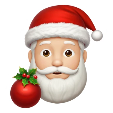 Um emoji de um  papai noel segurando um saco de dinheiro sticker