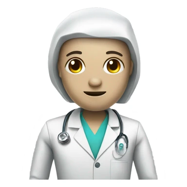 AI robot doctor sticker
