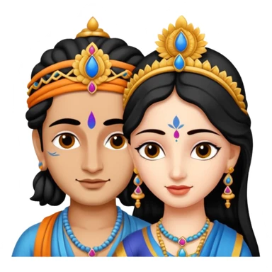 Radha krishna sticker