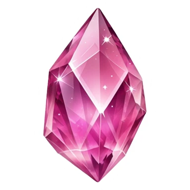 pink nebula crystal shard sticker