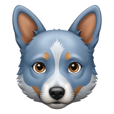 all grey blue heeler sticker
