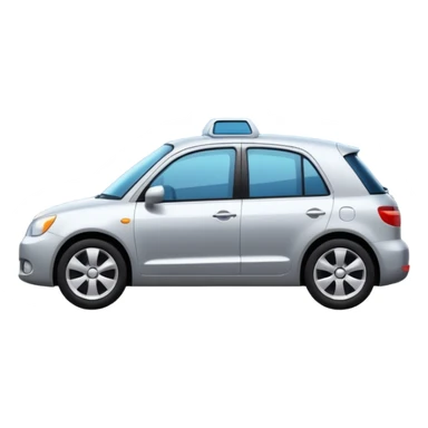 car in front of mountains sticker