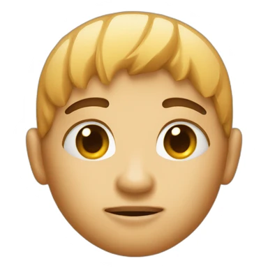 face with a scar sticker