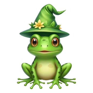 Frog being a fairy sticker
