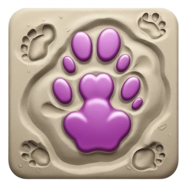 cat's footprints sticker