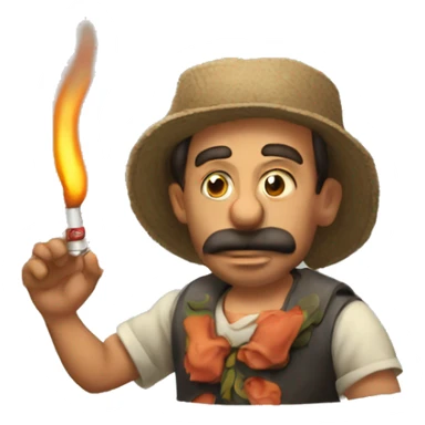 Diablito fumando sigarillo  sticker