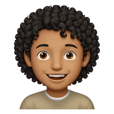 sou um garoto pardo, tenho cabelo cacheado e um piercing dos dois lados da boca sticker