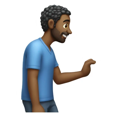 man washing a car sticker