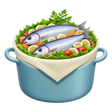 salad herring under a coat sticker