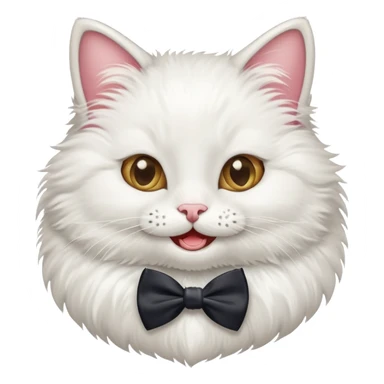 happy cat groom at a wedding sticker