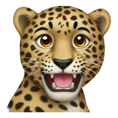 Leapord sticker