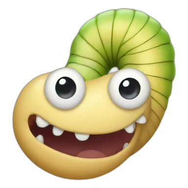 A pocket worm sticker