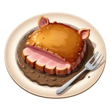 Pork with mudo sticker
