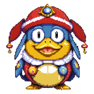 King Dedede drooling with a goofy expression sticker