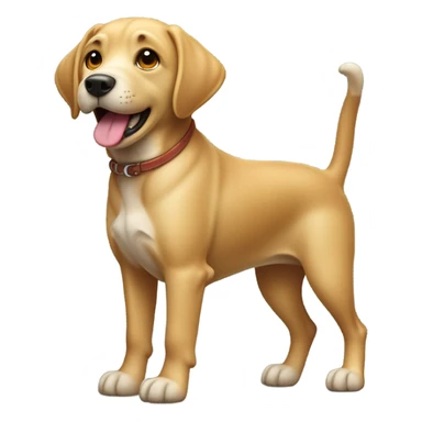 Dog using shovel  sticker