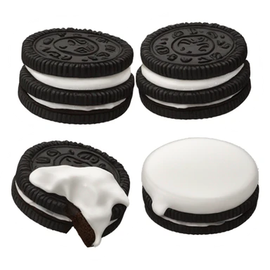 Two Oreos cookies sticker
