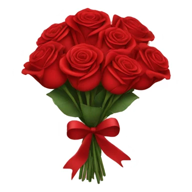 Bouquet of red roses sticker