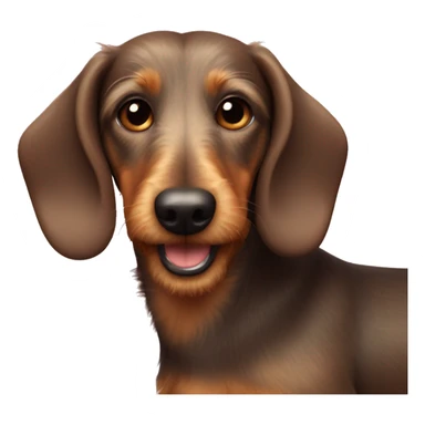 Wire haired wiener dog  sticker