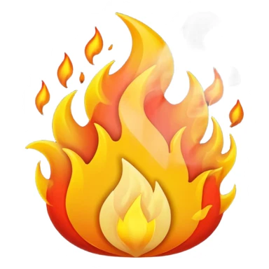 Mor ateş emojisi sticker