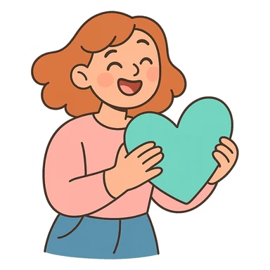 aquamarine heart, soft pastel, gentle shading sticker