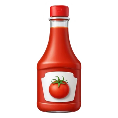 Tomato ketchup Bottle sticker