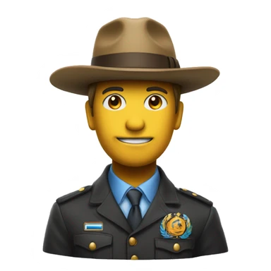 Un cailloux avec un chapeau  sticker