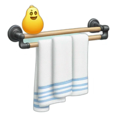 towel rack sticker