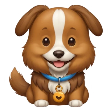 Dog wearing goodie sticker