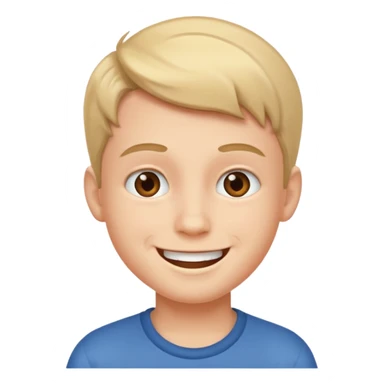 realistic parody portrait of boy sticker