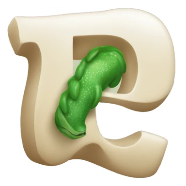 Te letter l and u in one sticker