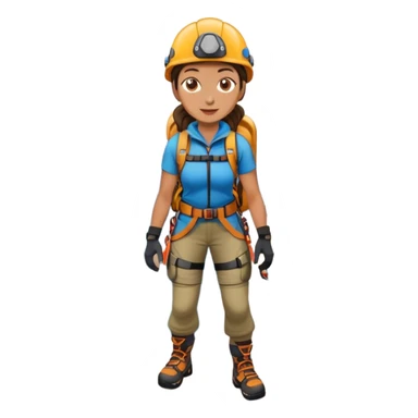 female mountain climber sticker