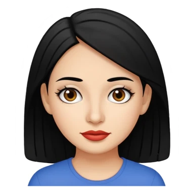 30-year-old Puerto Rican woman with black hair and white skin sticker